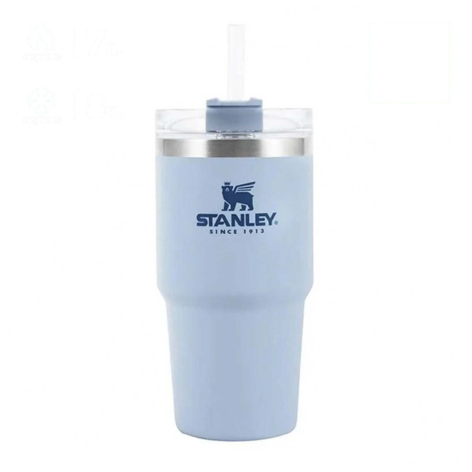 Термокружка Stanley Quencher H2.0 680 мл с трубочкой, светло-голубая